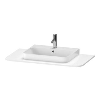 Консоль с 1 одним вырезом Duravit Happy D.2 Plus 100 х 55 см, белый глянец (HP031E02222) фото 1 Aquada.com.ua