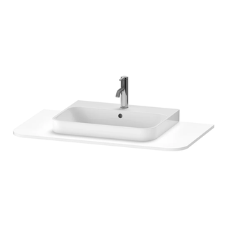 Консоль с 1 одним вырезом Duravit Happy D.2 Plus 100 х 55 см, белый шелковисто-матовый лак (HP031E03636) фото 1 Aquada.com.ua