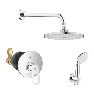 Душевая система скрытого монтажа Grohe Bau Loop (цвет - хром) (2908100L) фото 1 Aquada.com.ua