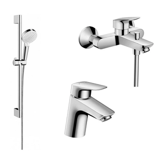 Набор смесителей для ванны 3-в-1 Hansgrohe Logis 70 (цвет - хром) (20180001) фото 1 Aquada.com.ua