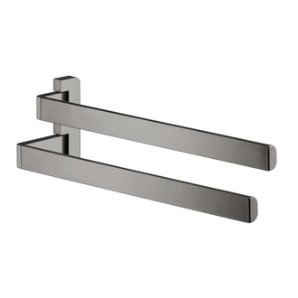 Двойной полотенцедержатель 409 мм Axor Universal Accessories, полированный чёрный хром (42821330) фото 1 Aquada.com.ua