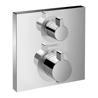 Термостат для душа на 2 потребителя Hansgrohe Ecostat Square (цвет - хром) (15714000) фото 1 Aquada.com.ua