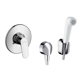 HANSGROHE Набор для гигиенического душа скрытого монтажа 2 (цвет - хром/белый) (32127111) фото 1 Aquada.com.ua