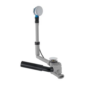 Слив-перелив для ванны Geberit Uniflex 150.710.21.1 хром (с подводом воды) фото 1 Aquada.com.ua