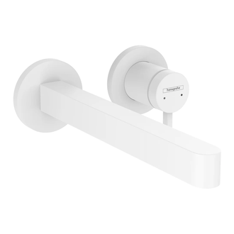Смеситель для раковины настенный Hansgrohe Finoris (цвет - белый матовый), излив 225 мм (76050700) фото 1 Aquada.com.ua