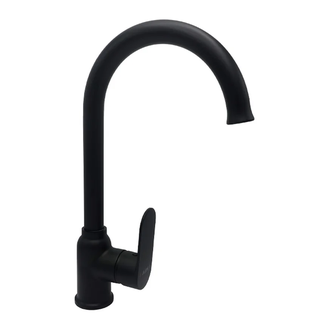 AIM DG01250 Змішувач кухонний, чорний (DG01250) (DG01250 matte black)