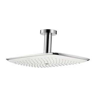Верхний душ Hansgrohe PuraVida 390х260 мм (белый/хром) (27390400) фото 1 Aquada.com.ua