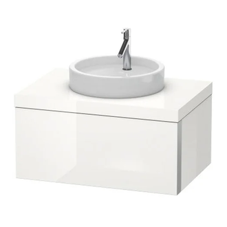 DURAVIT Тумбочка подвесная Starck furniture 835 x 565 черный глянец (S1 9526 4040) фото 1 Aquada.com.ua