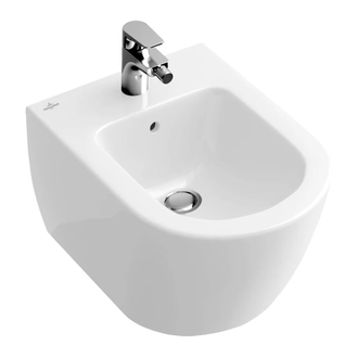 VILLEROY & BOCH Биде подвесное Villeroy&Boch Subway 2.0 48х35,5 см (альпийский белый) Ceramic plus (540600R1) фото 1 Aquada.com.ua