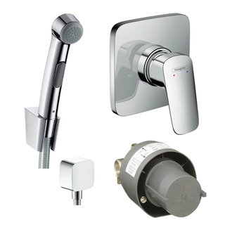 Комплект гігієнічного душа Hansgrohe Logis E (71604000, 13620180, 32129000, 26457000), хром (20200010)
