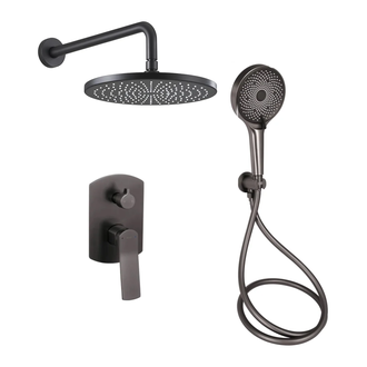 Qtap Slavonice душевая, чёрная PVD (QTSLA113GMB45899)