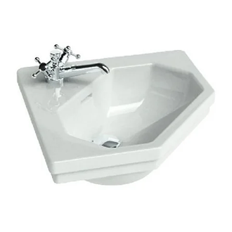Раковина угловая Duravit 1930 59,5х45 см (0793420000) фото 1 Aquada.com.ua