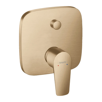 Смеситель для ванны, со встроенной защитной комбинацией Hansgrohe Talis E (цвет - шлифованная бронза) 71474140