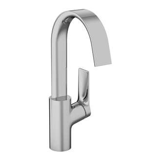 Смеситель для раковины высокий Hansgrohe Vivenis (цвет - хром), с донным клапаном (75030000) фото 1 Aquada.com.ua