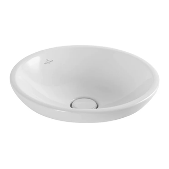 VILLEROY & BOCH Раковина полувстраиваемая на столешницу Villeroy&Boch Loop & Friends d=43 см (41140101) фото 1 Aquada.com.ua