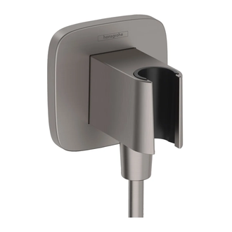 Шлангове приєднання Hansgrohe FixFit Porter Q з тримачем, Brushed Black Chrome (26887340)