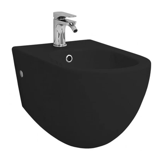ARTCERAM Подвесное биде ArtCeram File 2.2 (цвет - черный матовый) (FLB001 17;30) фото 1 Aquada.com.ua