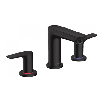Змішувач для умивальника Hansgrohe Talis E на 3 отвори, чорний матовий (71733670)