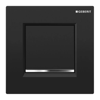 Система пневматического управления смывом писсуара Geberit Sigma 30 (пластик чёрный/глянцевый хром) (116.017.KM.1) фото 1 Aquada.com.ua