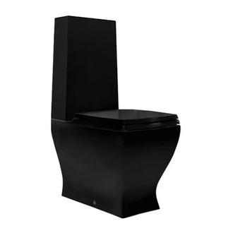ARTCERAM Унитаз-компакт ArtCeram Jazz с сиденьем Soft Close, чёрный (JZV003 03;00+JZA006 03) фото 1 Aquada.com.ua