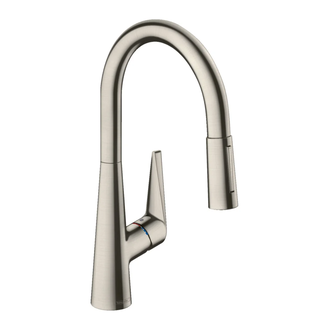 Смеситель для кухни 200, с вытяжным душем, 2jet, sBox Hansgrohe Talis M51 (цвет - сталь) 73851800
