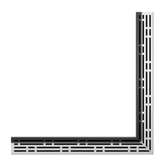 Решетка для душевого трапа Tece Drainline.TC угл полированная basic 1000х1000 611 010 (611010) фото 1 Aquada.com.ua