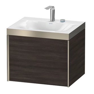 Тумба подвесная с раковиной c-bonded Duravit XViu 60 x 48 см, каштан тёмный (XV4609EB153P) фото 1 Aquada.com.ua