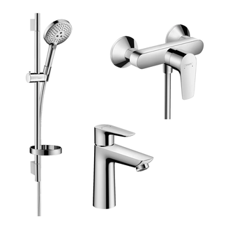 Набор смесителей для душа 3-в-1 Hansgrohe Talis E/Crometta (цвет - хром) (71760112) фото 1 Aquada.com.ua