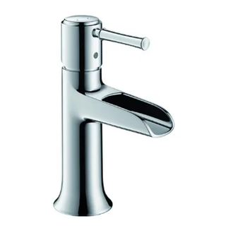 Смеситель для раковины, однорычажный Hansgrohe Talis Classic (цвет - хром), с донным клапаном (14127000) фото 1 Aquada.com.ua
