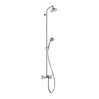 Душевая система Hansgrohe Showerpipe Croma 100 1jet (цвет - хром) (27201000) фото 1 Aquada.com.ua