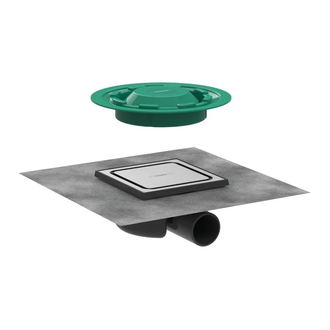 Точковий трап Hansgrohe RainDrain Spot 150x150х68мм 50 Brushed Stainless Steel (56055800)