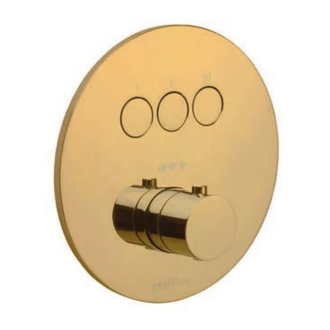 Термостат для душа Paffoni Compact Box (цвет - Honey gold / Медовое золото) (CPT019HG)