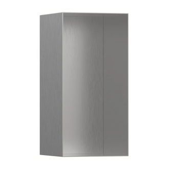 Ниша в стене с открытой рамой Hansgrohe XtraStoris Minimalistic 30 х 15 х 14 см, матовая нержавеющая сталь (56076800) фото 1 Aquada.com.ua