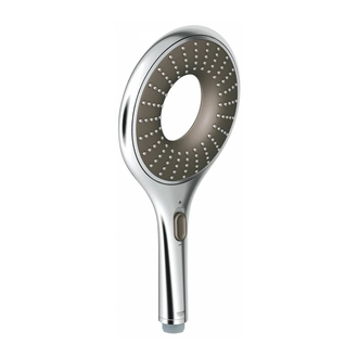 Лейка для душа Grohe Rainshower Icon (хром/коричневый), 2 вида струи (27637000) фото 1 Aquada.com.ua