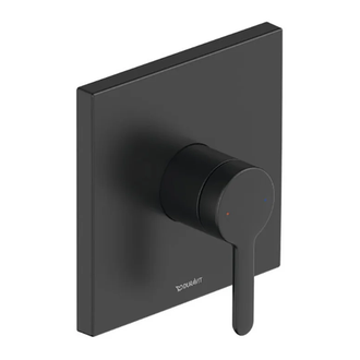 Смеситель для душа скрытого монтажа Duravit C.1 (цвет - чёрный матовый) (C14210009046) фото 1 Aquada.com.ua