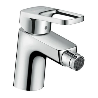 HANSGROHE Смеситель для биде однорычажный, со сливным гарнитуром, хром Logis Loop (71250000) фото 1 Aquada.com.ua