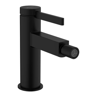 Смеситель для биде Hansgrohe Finoris (цвет - чёрный матовый), с донным клапаном Push Open (76200670) фото 1 Aquada.com.ua