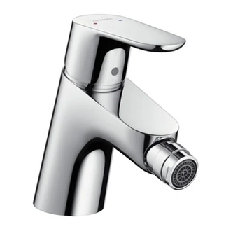 Смеситель для биде, однорычажный Hansgrohe Focus E2 (цвет - хром), с донным клапаном push-open (31922000) фото 1 Aquada.com.ua