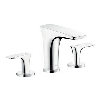 Смеситель для раковины Hansgrohe PuraVida (цвет - хром) с донным клапаном (15063000) фото 1 Aquada.com.ua