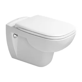 DURAVIT D-CODE унитаз 57*40*44,5см, подвесной, с вертикальным смывом, в комплекте с сиденьем slow closing (45350900A1) фото 1 Aquada.com.ua