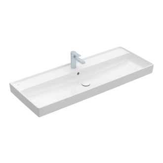 Раковина мебельная 120 х 47 см Villeroy & Boch Collaro (альпийский белый, с переливом) (4A33C501) фото 1 Aquada.com.ua