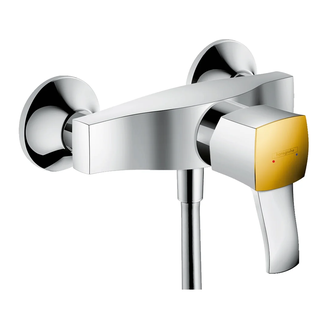 HANSGROHE Смеситель для душа однорычажный, хром/золото Metropol Classic (31360090) фото 1 Aquada.com.ua