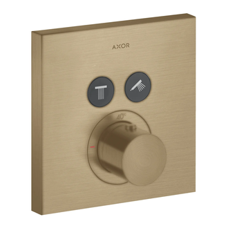 Термостат на 2 потребителя, скрытого монтажа Axor ShowerSelect (цвет - матовая бронза) (36715140) фото 1 Aquada.com.ua