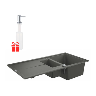 Набор Grohe мойка кухонная K400 31642AT0 + дозатор для моющего средства Contemporary 40536000 (31642AT040536000)