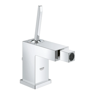 Смеситель однорычажный для биде Grohe Eurocube Joy DN 15 (цвет - хром) с донным клапаном (23664000) фото 1 Aquada.com.ua