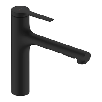 Hansgrohe Zesis M33 Змішувач для кухні, чорний мат (74804670)