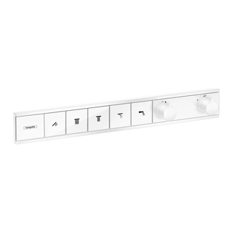 Термостат для скрытого монтажа на 5 потребителей Hansgrohe RainSelect (цвет - белый матовый) (15384700) фото 1 Aquada.com.ua
