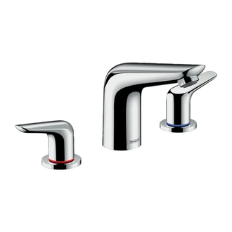 Смеситель для раковины Hansgrohe Novus (цвет - хром), с донным клапаном (71140000) фото 1 Aquada.com.ua