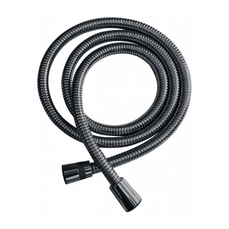 Шланг для душа растягивающийся 150-180 см Imprese Grafiky (цвет - black nickel) (ZMK041807160) фото 1 Aquada.com.ua