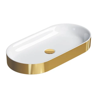 Раковина накладная на столешницу Catalano Horizon 75 х 35 см, Gold-white (170AHZBO) фото 1 Aquada.com.ua